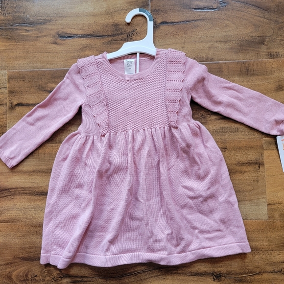 Long Sleeved Carters pink dress - Picture 1 of 2